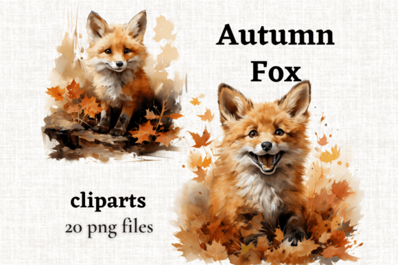 Download Autumn Fox, Woodland Animals Clipart - Autumn Collection