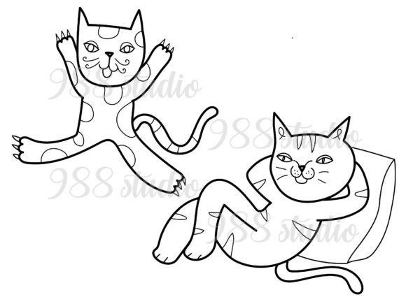 Download Doodle Cat SVG, PNG Cute Cat Animal Meow - Meow Collection