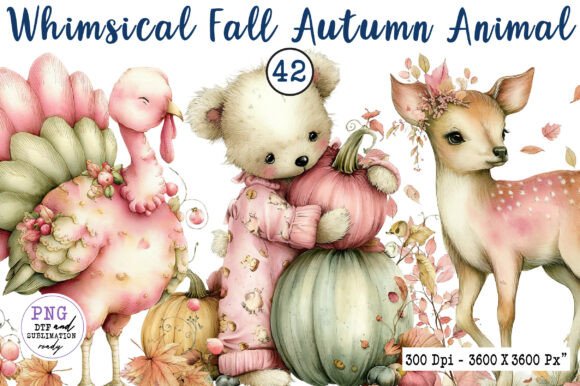 Download Whimsical Fall Autumn Animal Clipart - Autumn Collection