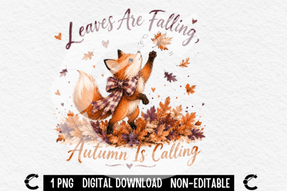 Download Cute Autumn Fox Autumn is Calling - Autumn Collection