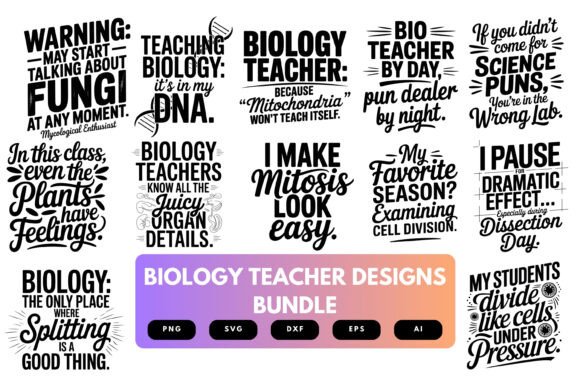Download Biology Teacher SVG Bundle - Premium Bundle
